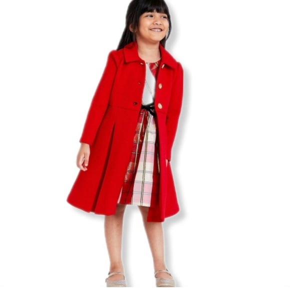 Bonnie Jean Other - Bonnie Jean Vibrant Red Textured Dress